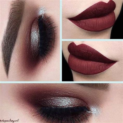 cheap matte burgundy lipstick.